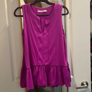 Susana Monaco Ruffle Peplum Top